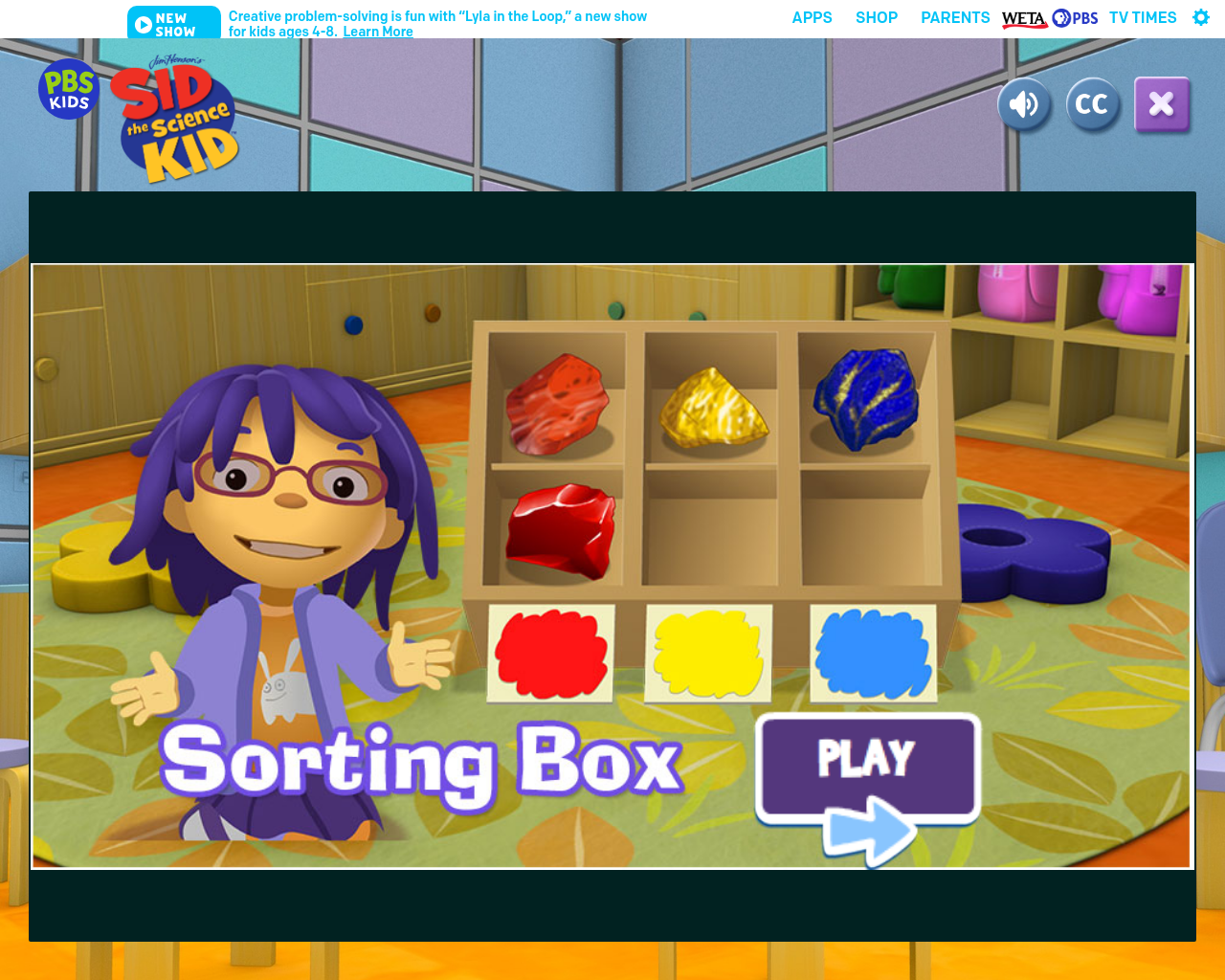 Colours sorting game