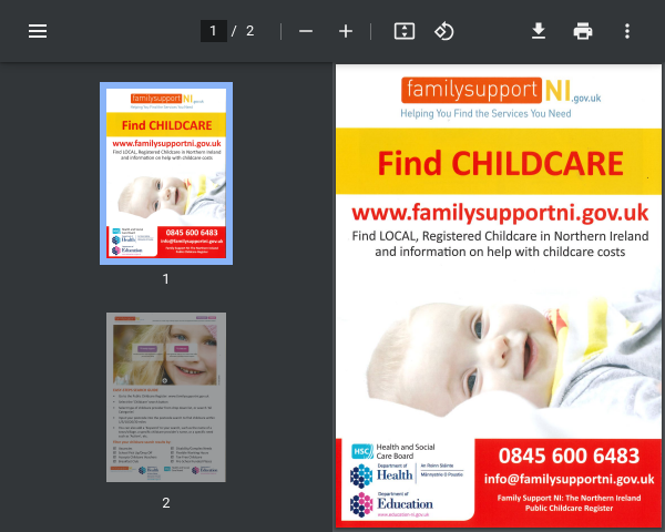 Family Support – Finding Childcare