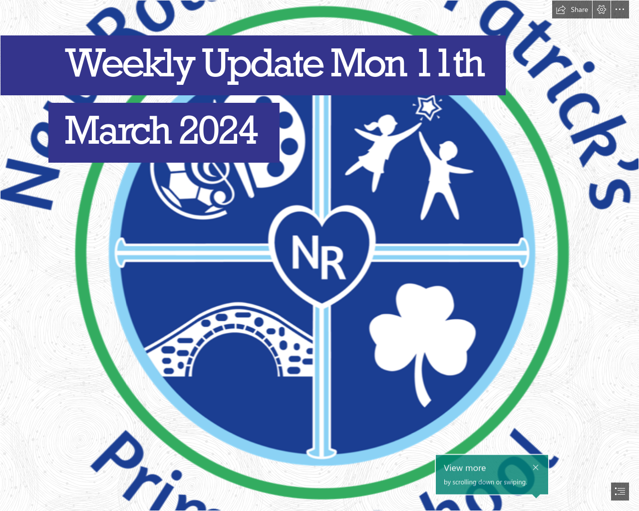 Weekly Update Monday 11th March 2024