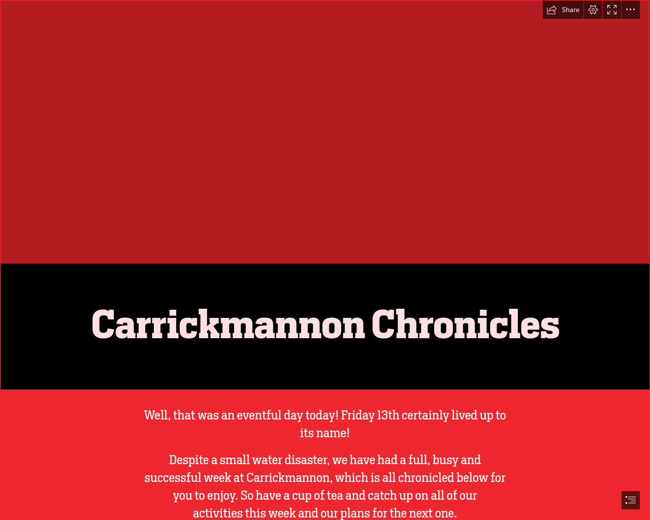 Carrickmannon Chronicles 13.10.23