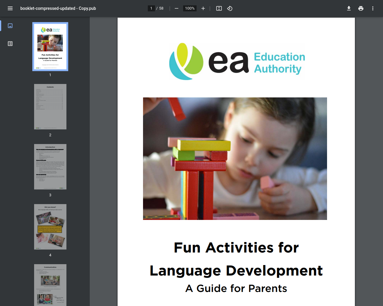 EA Language and Communication Service