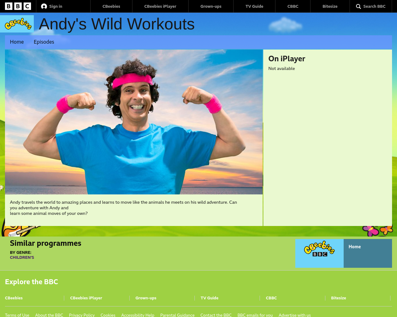 cBeebies Andy's Workouts