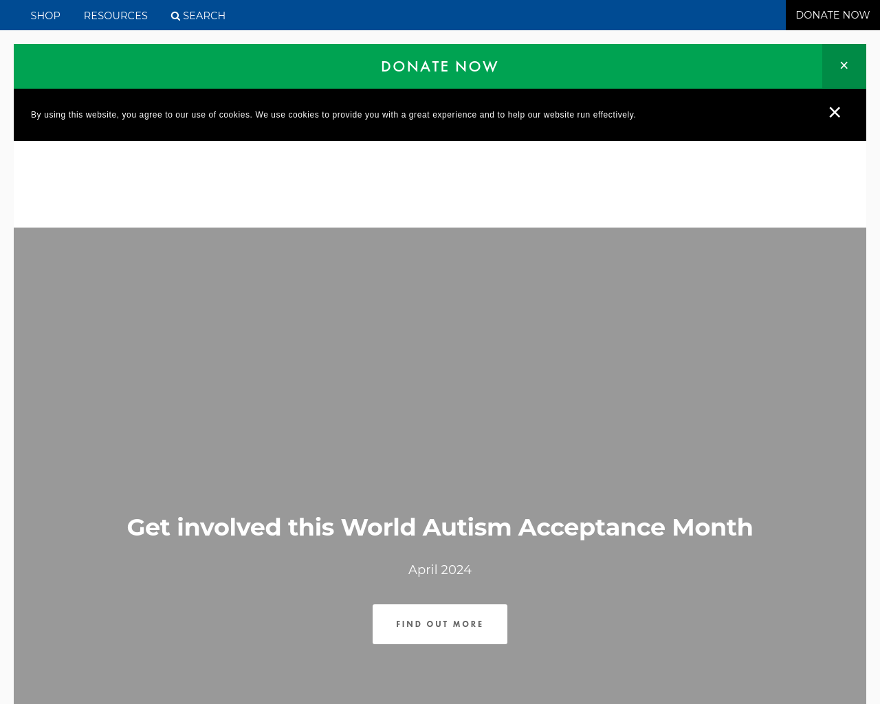 Autism help and support website