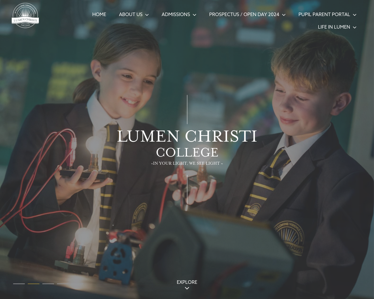 Lumen Christi College Website