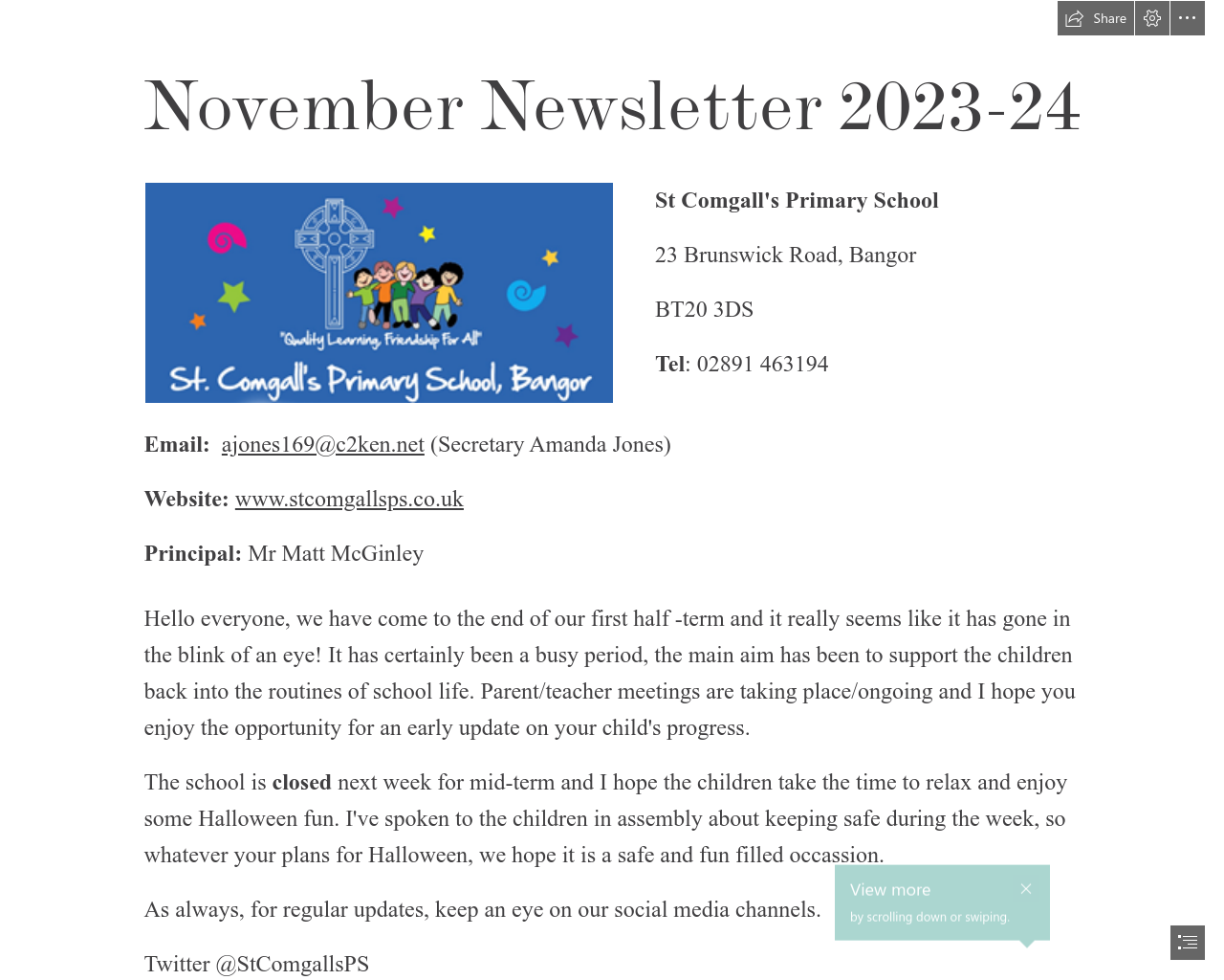 November Newsletter 2023