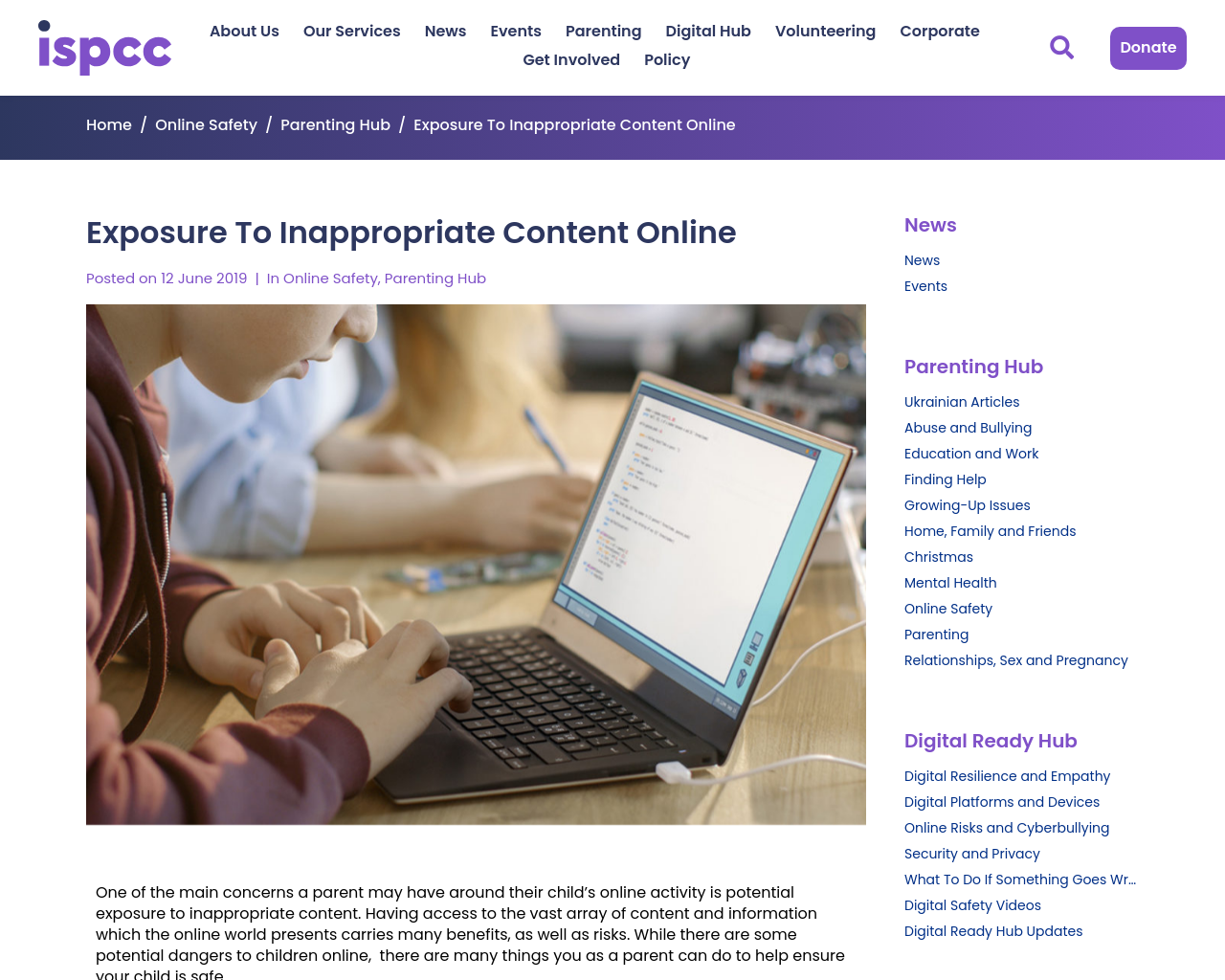 Exposure to Inappropriate Content