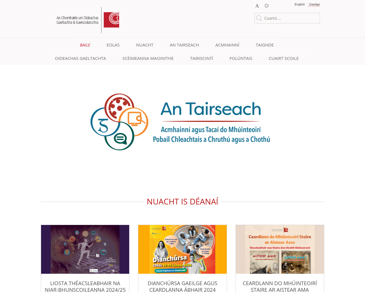 Resources to support literacy and numeracy in Irish