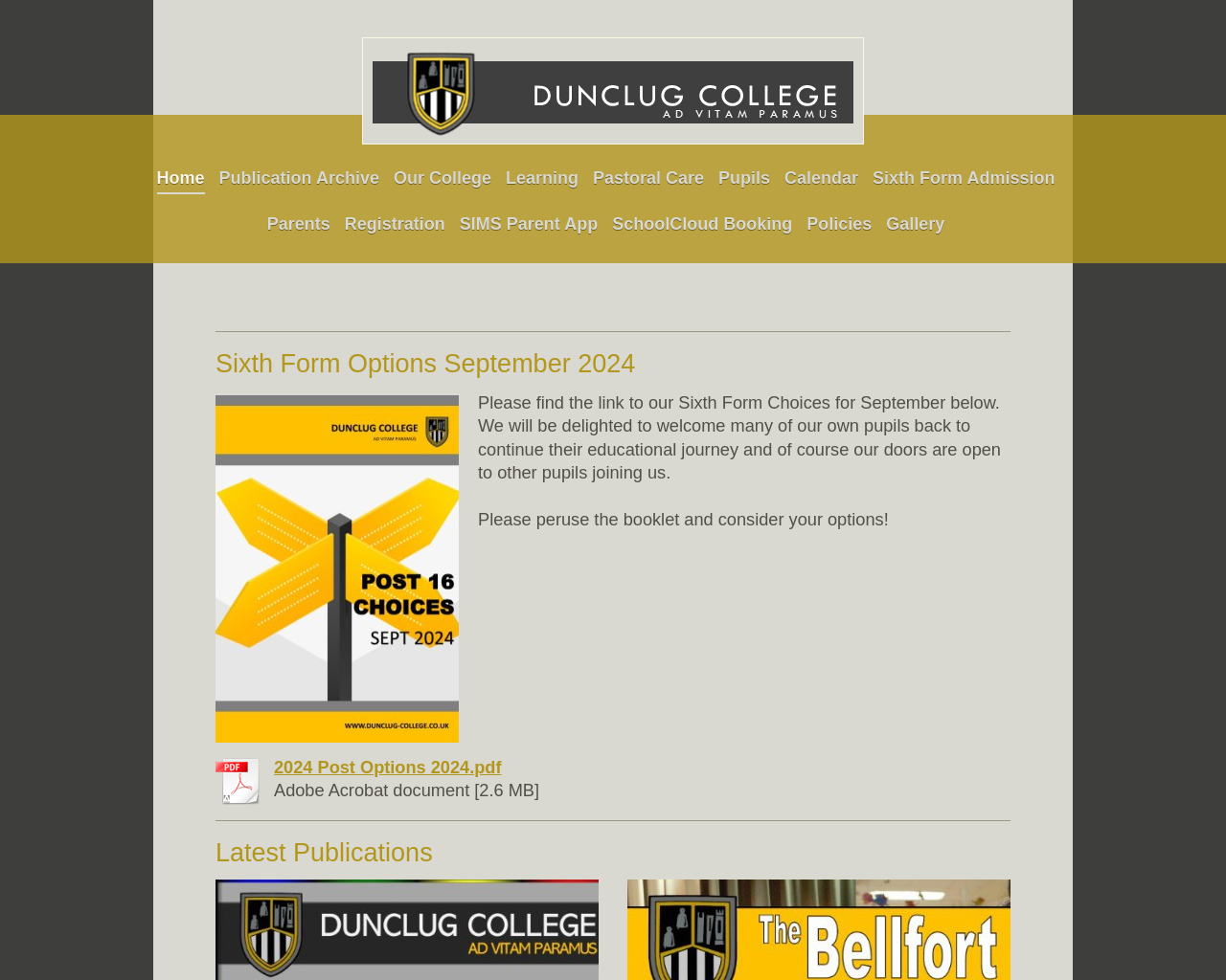 Dunclug College Website