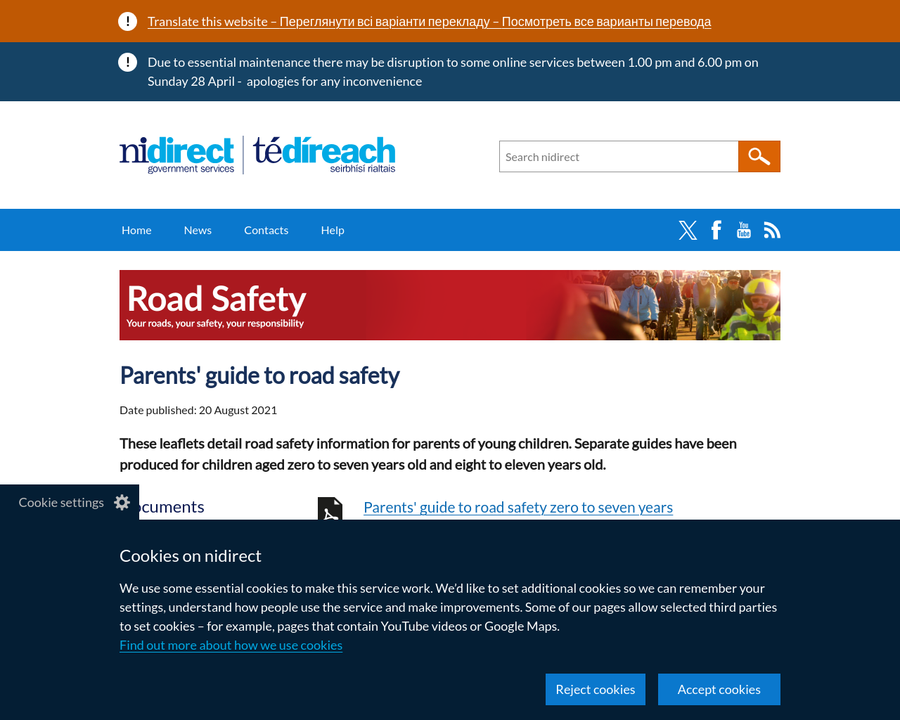 Road Safety Guides for Parents