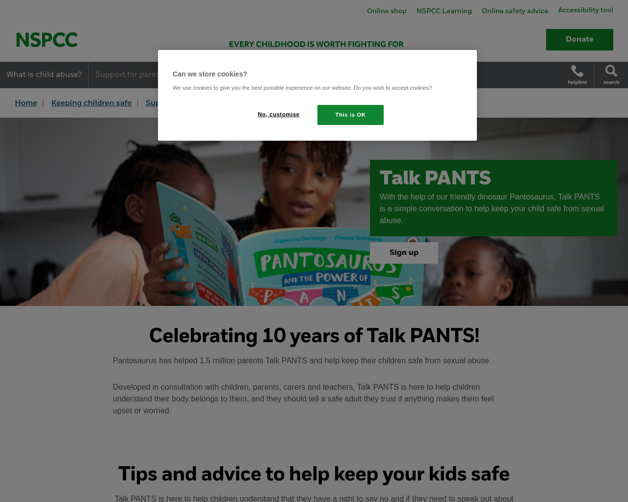 NSPCC - Talk Pants 