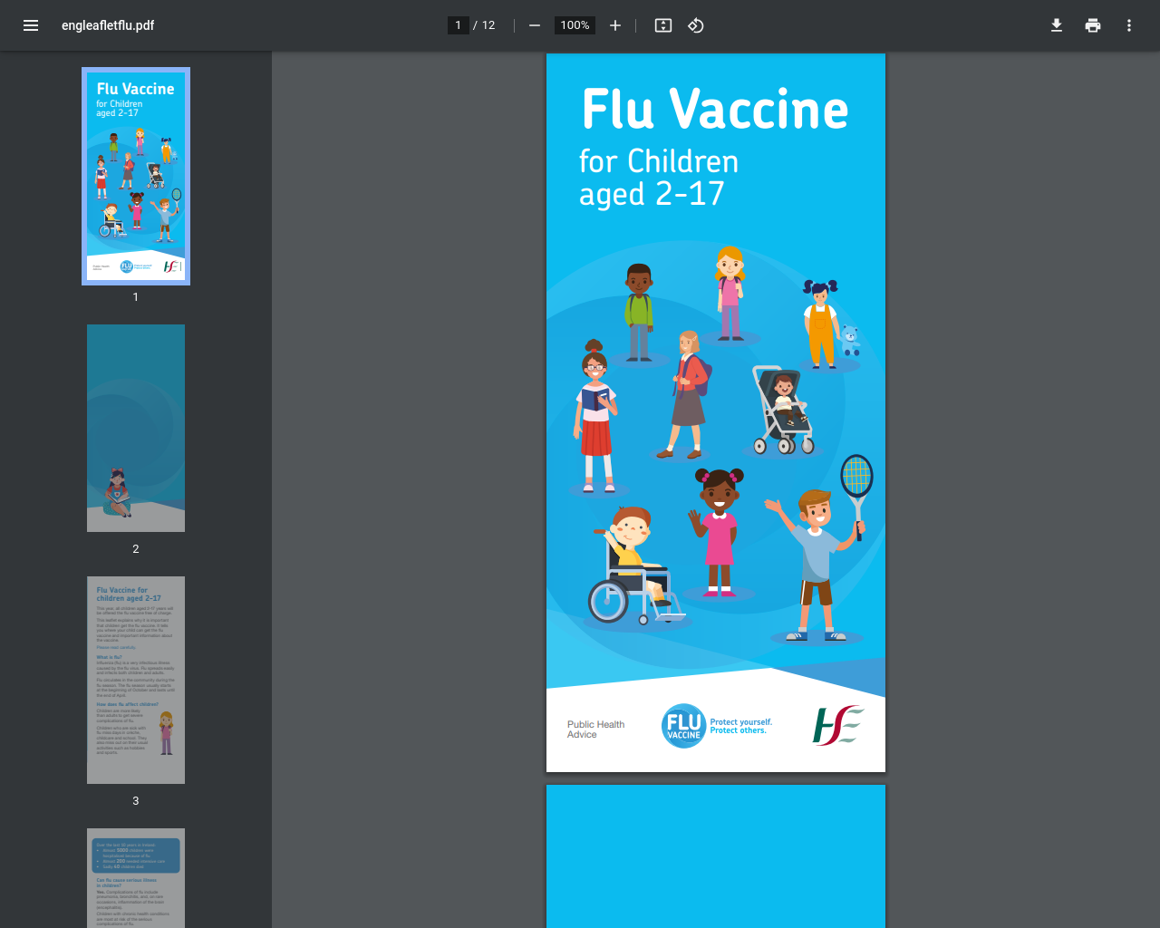 Flu Vaccine for Children aged 2 - 17
