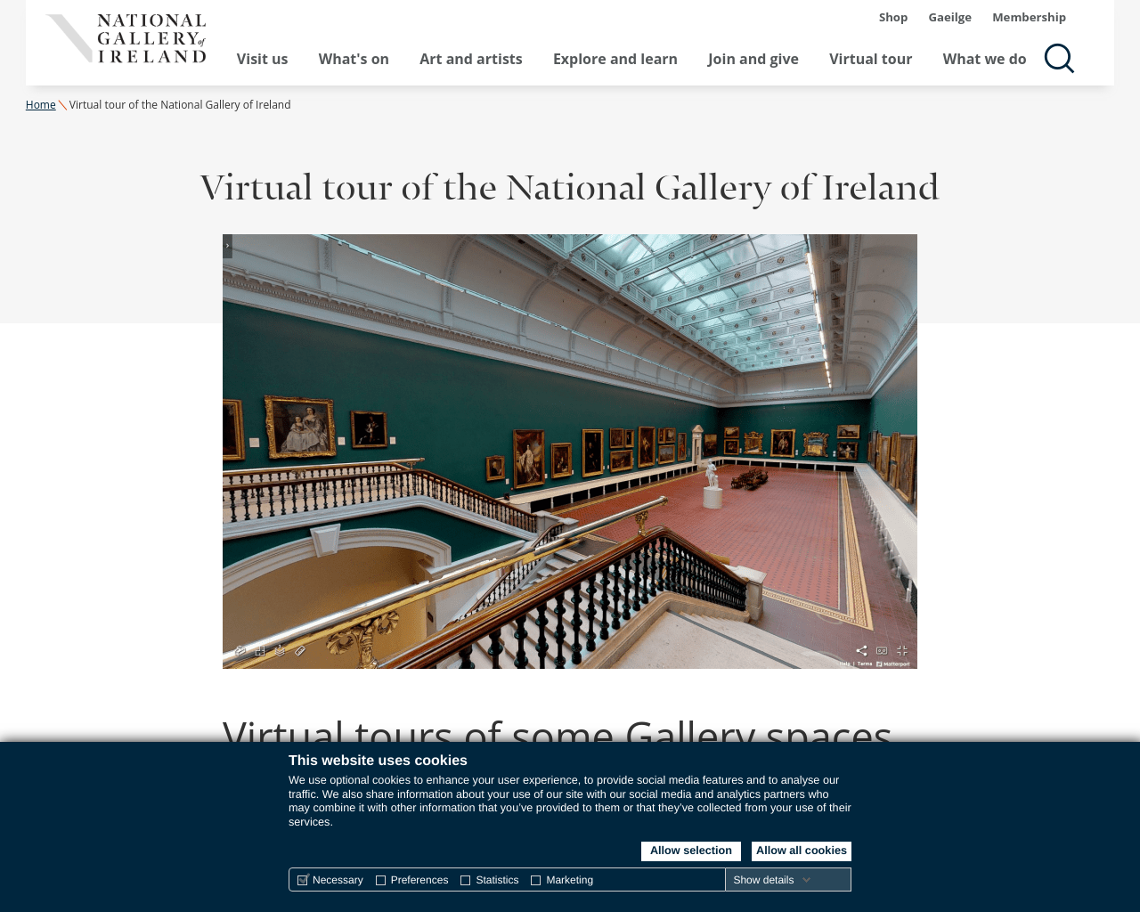 Virtual tour of the National Gallery of Irelan