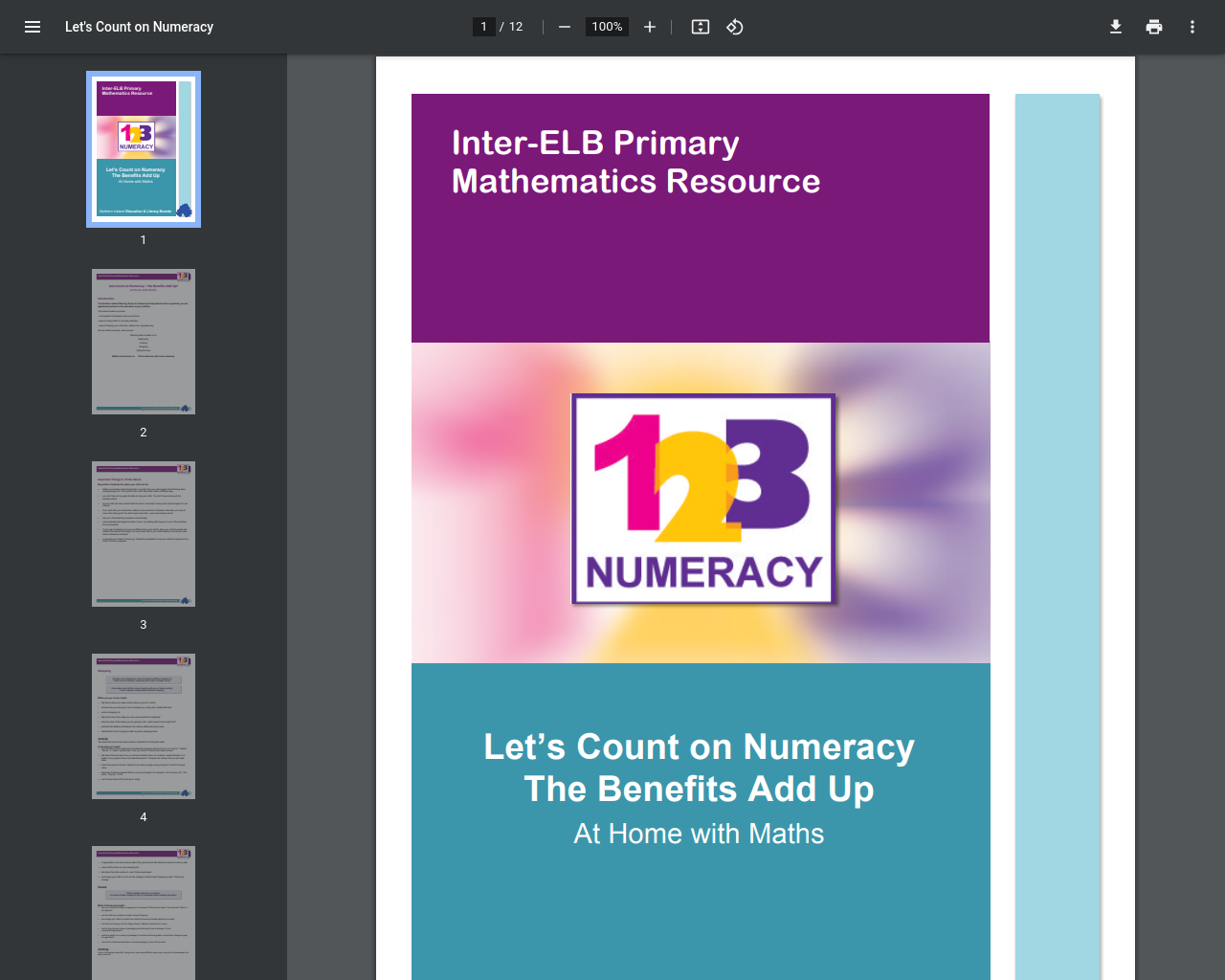 Let's Count on Numeracy