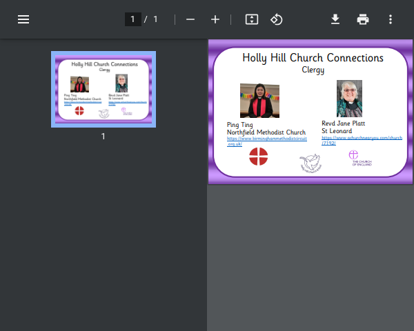 Holly Hill Infant School's Church Connections