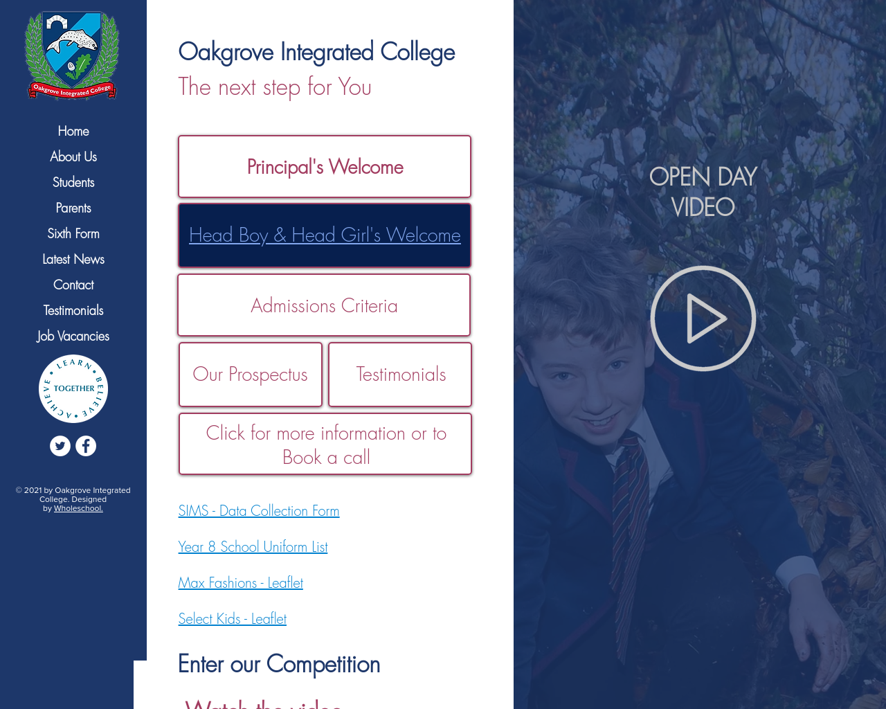 Oakgrove Integrated College Prospectus