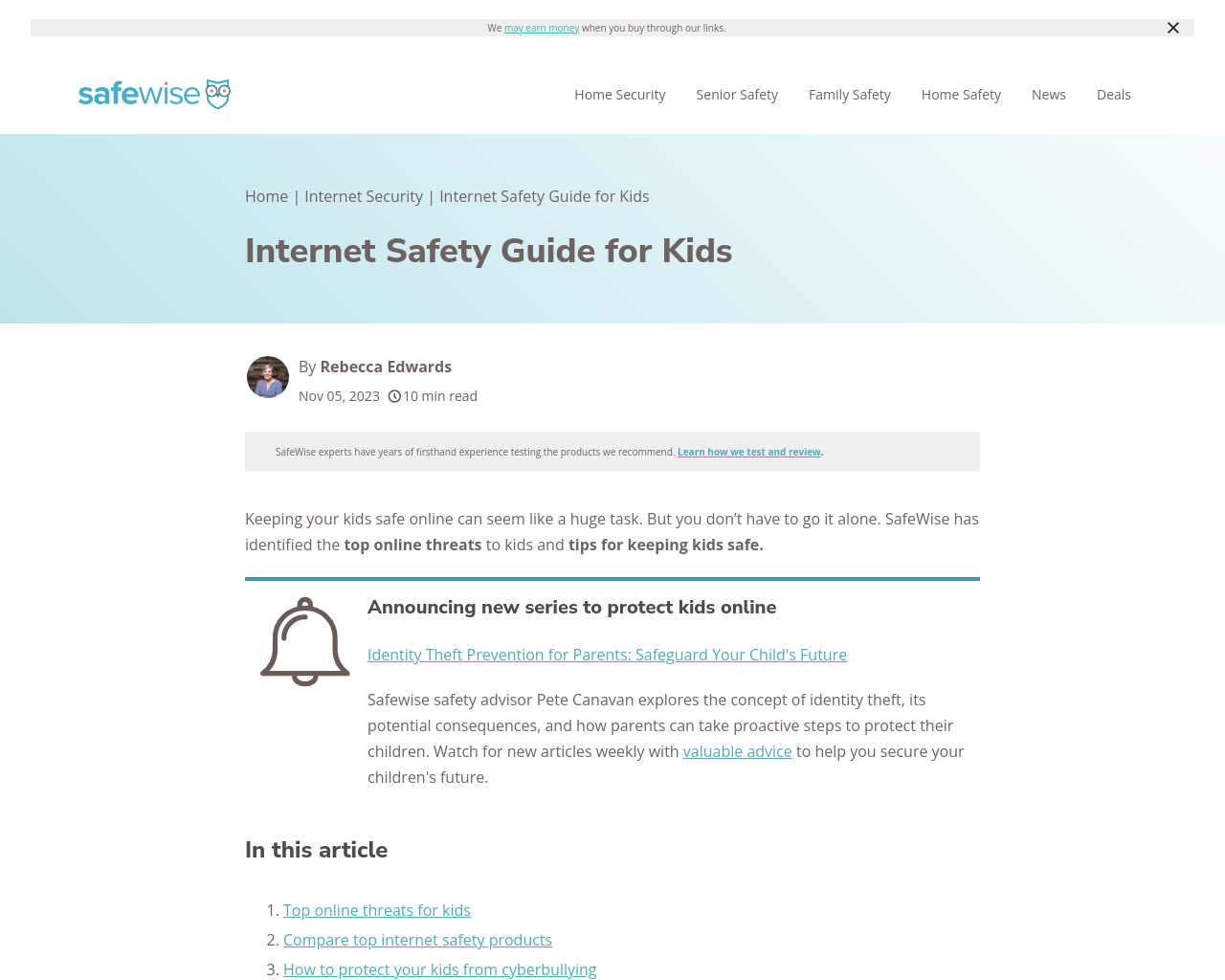 Internet Safety Kid for Kids