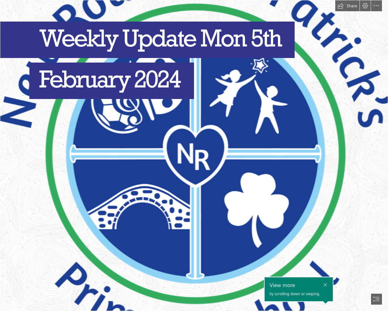 Weekly Update Monday 5th February 2024