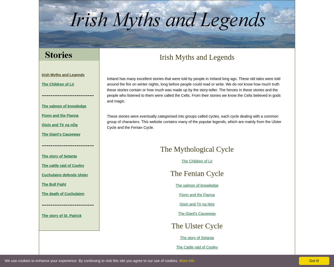 Irish Myths and legends 2