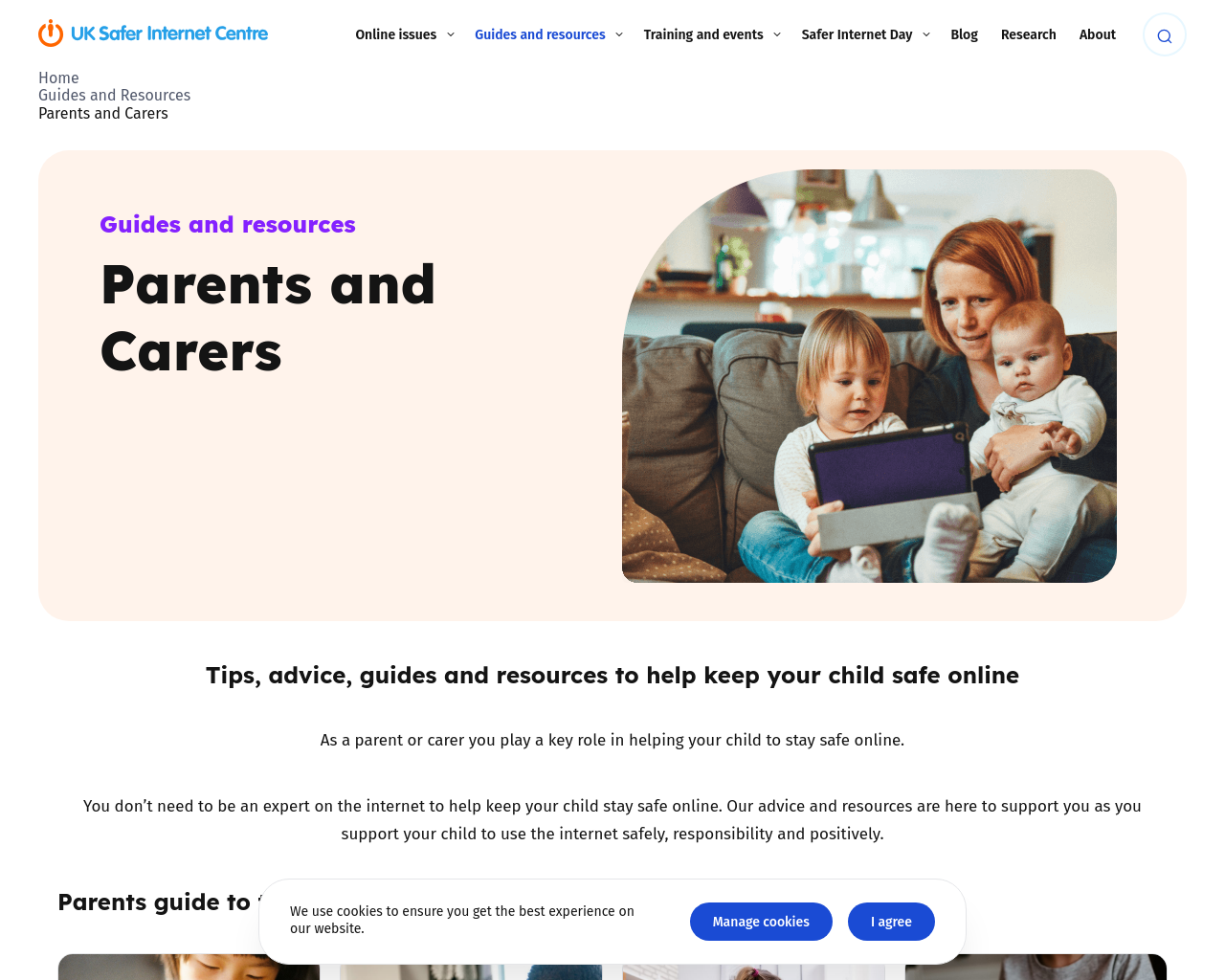 UK Safer internet - Parents and Carers