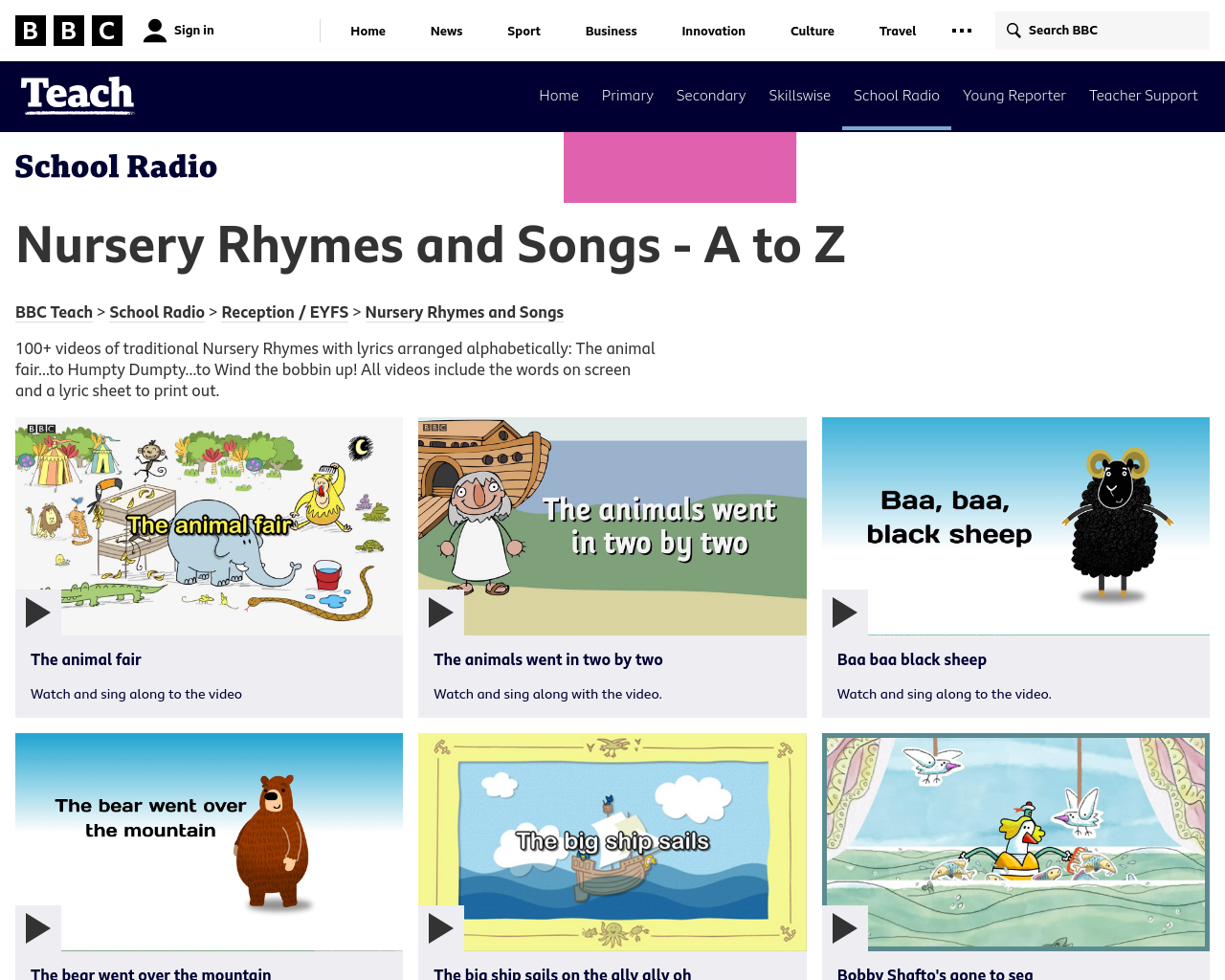 BBC Nursery Rhymes and Songs