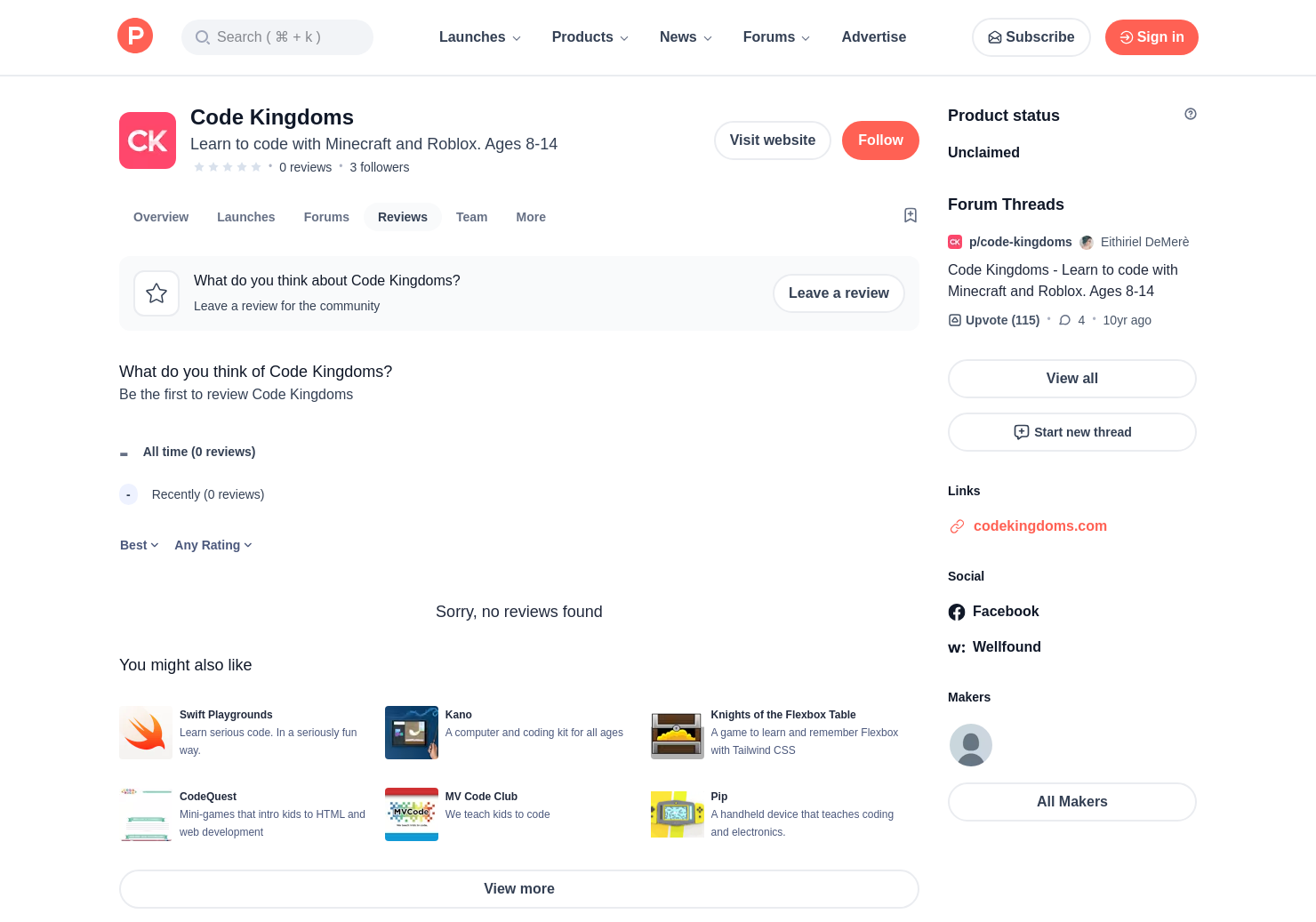 Code Kingdoms Reviews Pros Cons And Rating Product Hunt - 