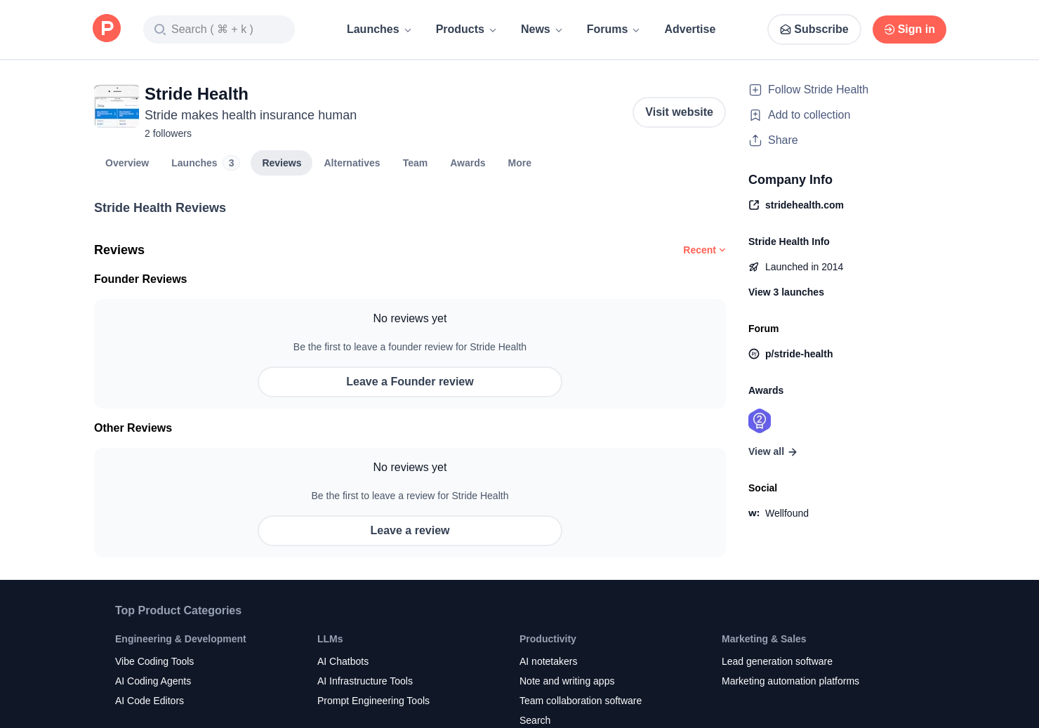 1 Stride Health Reviews Pros, Cons and Rating Product Hunt