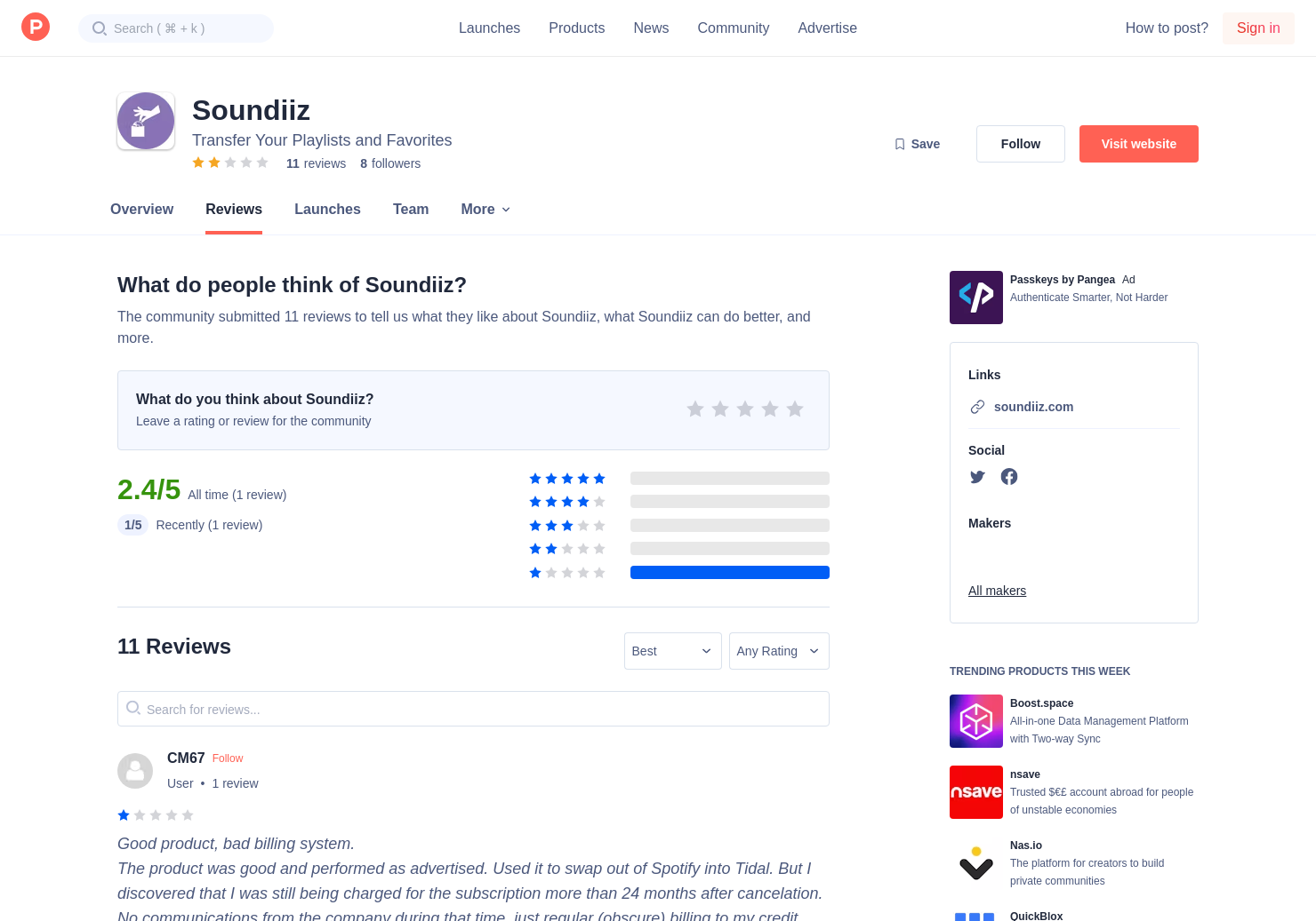 10 Soundiiz Reviews Pros Cons And Rating Product Hunt
