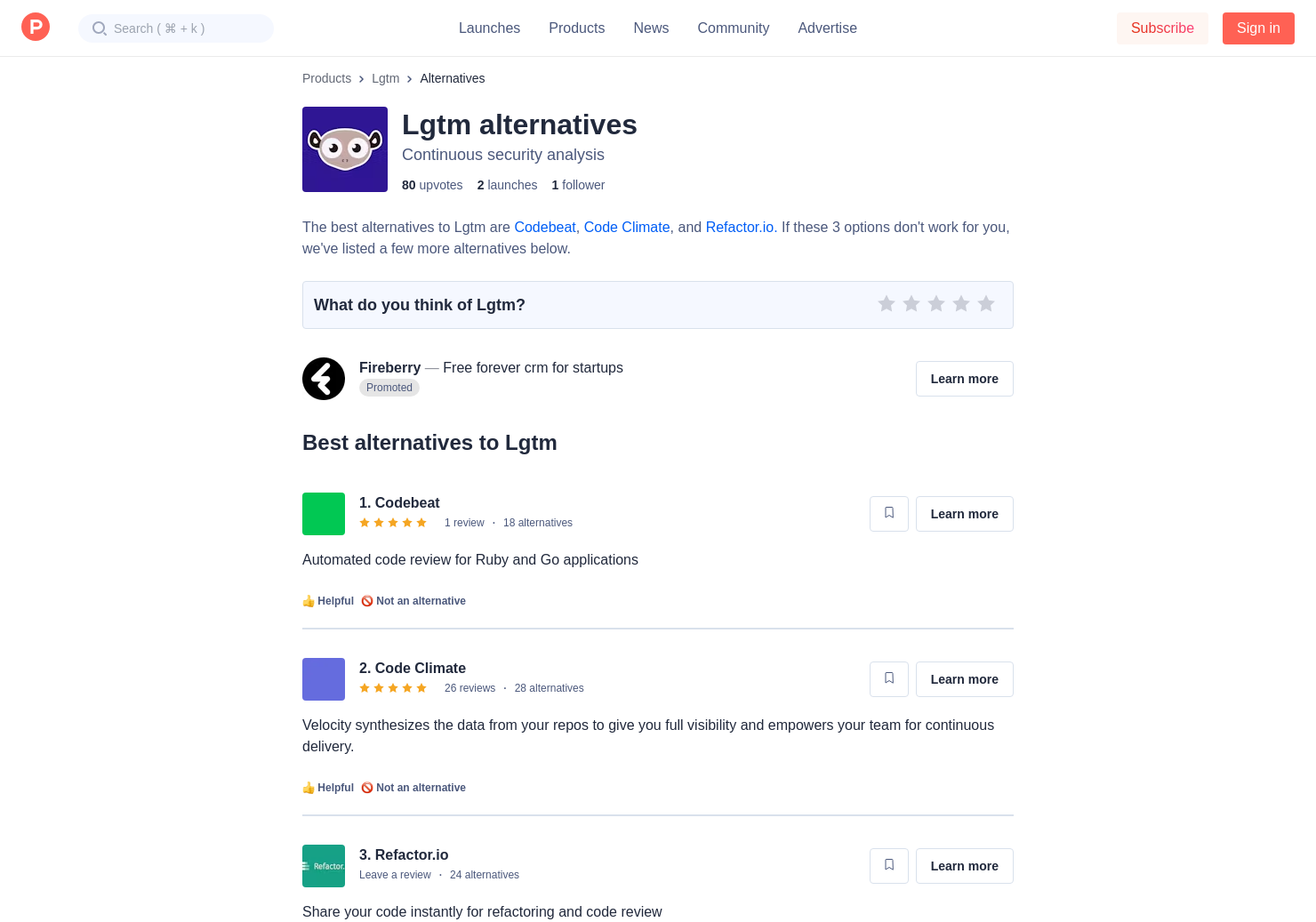 10 Alternatives To Lgtm Product Hunt