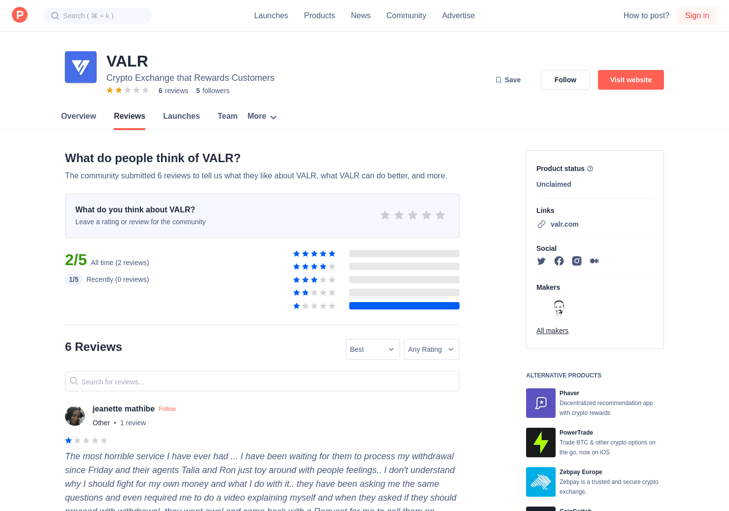 4 VALR Reviews - Pros, Cons and Rating | Product Hunt