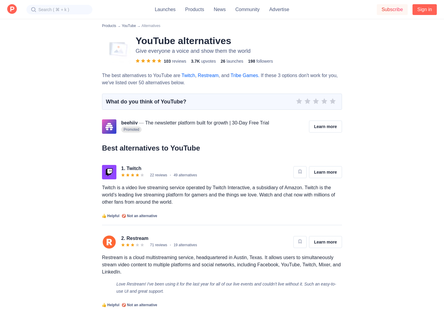 13 Alternatives To Youtube Kids Product Hunt - do not press this roblox button youtube