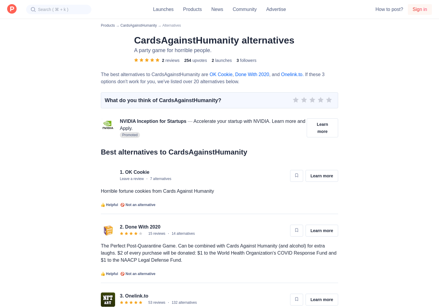 17 Alternatives To Cards Against Humanity Product Hunt