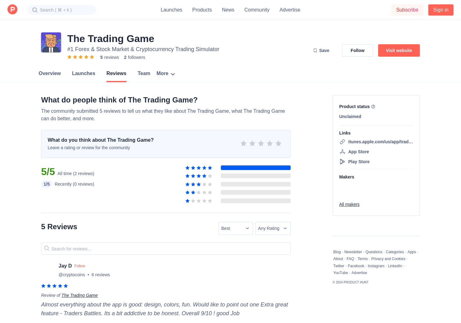 4 The Trading Game Reviews Pros Cons And Rating Product Hunt - 