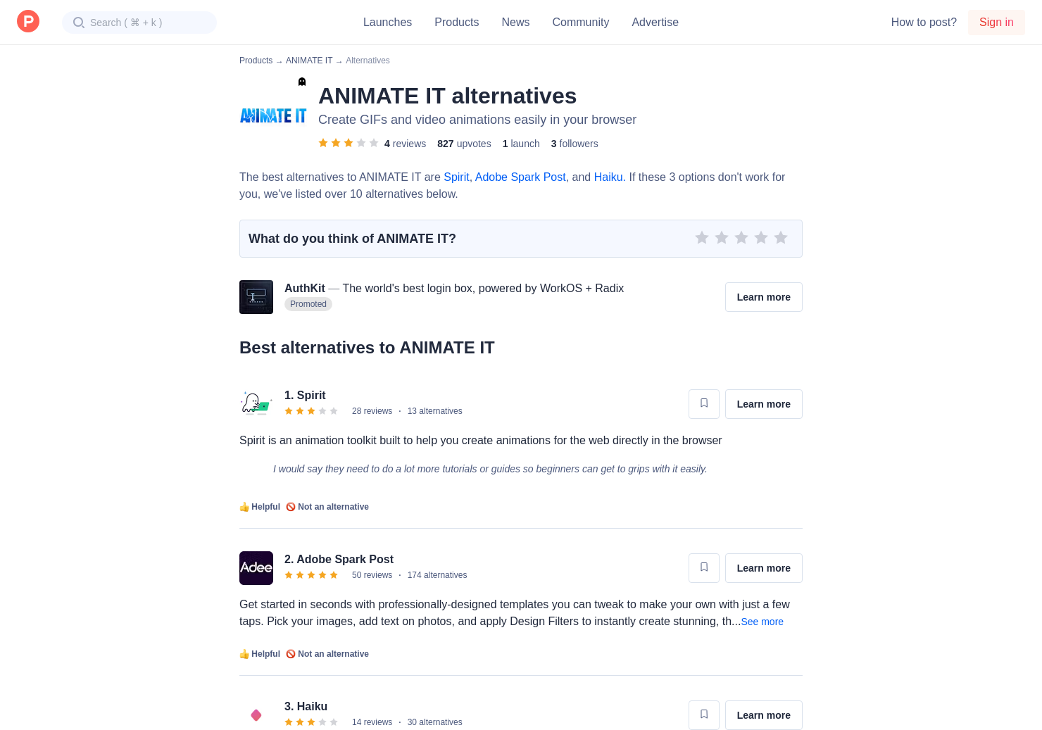 9 Alternatives To Animate It Product Hunt
