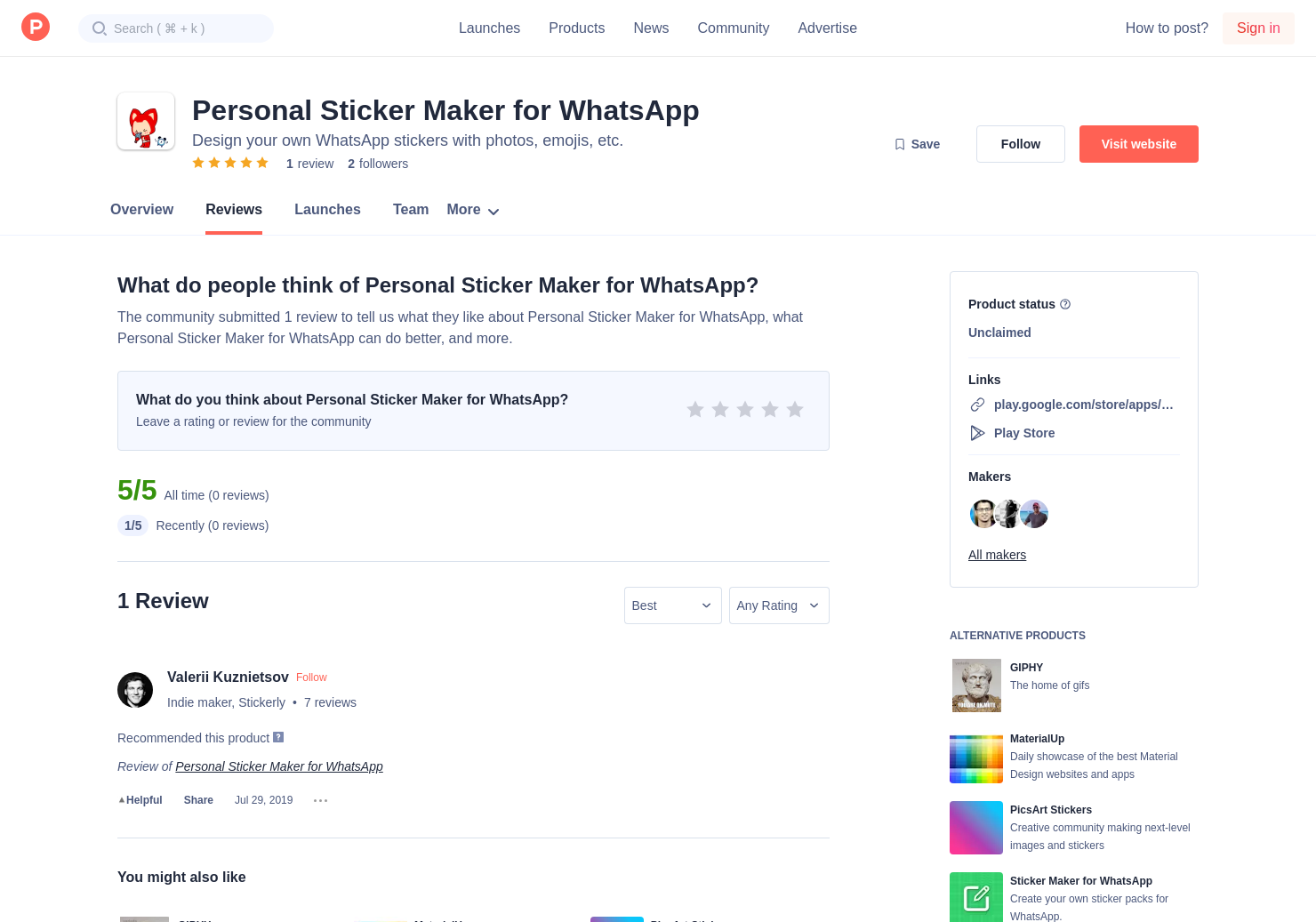 1 Personal Sticker Maker For Whatsapp Reviews Pros