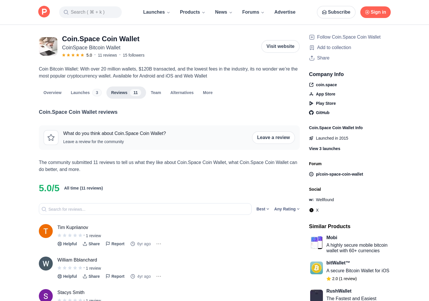 Coinspace Reviews Pros Cons And Rating Product Hunt - 