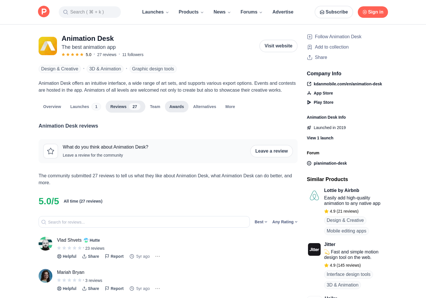 34 Animation Desk Reviews Pros Cons And Rating Product Hunt