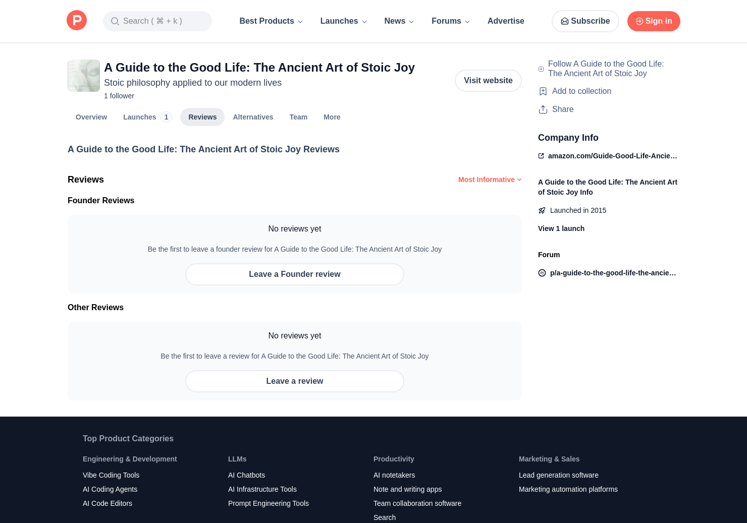 A Guide To The Good Life The Ancient Art Of Stoic Joy - 