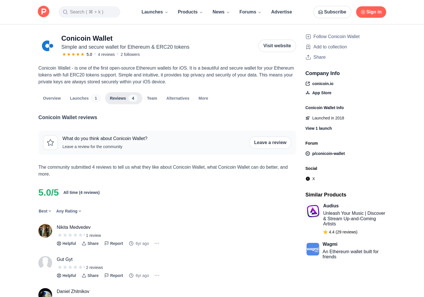 4 Conicoin Wallet Reviews Pros Cons And Rating Product Hunt - 