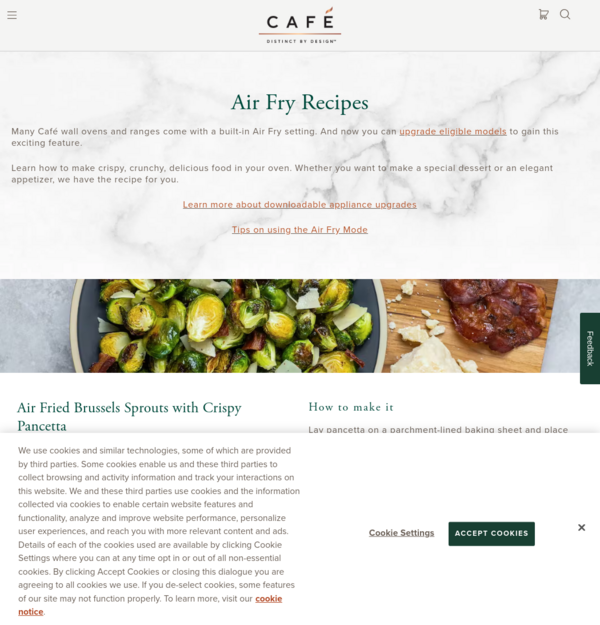 Air Fry Recipes for your Range & Wall Oven | Café Appliances