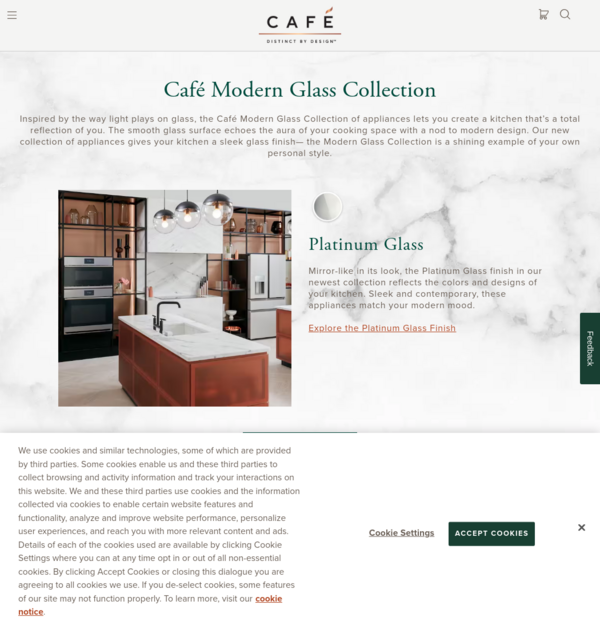 Modern Glass Contemporary Appliance Collection | Café