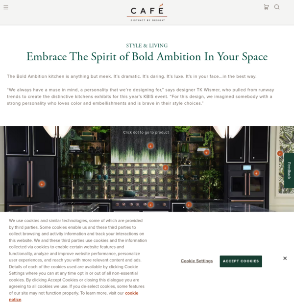 The Bold Ambition Kitchen - Design Trends | Café Appliances