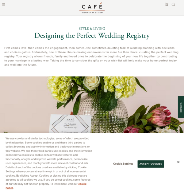 Designing the Perfect Wedding Registry | Café Lifestyle