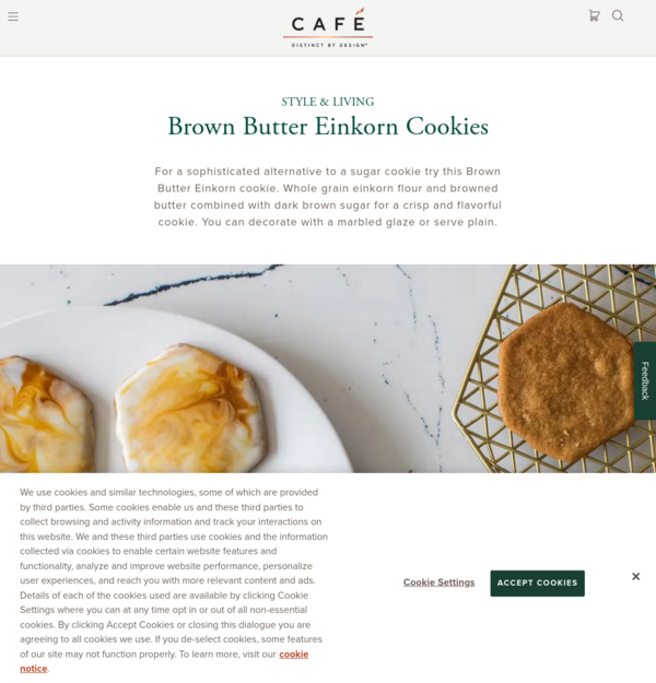 Brown Butter Einkorn Cookies | Café Appliances