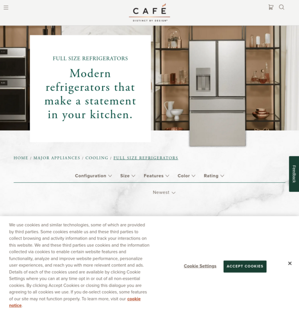 High-End Refrigerators, Designer Recommended Finishes | Café
