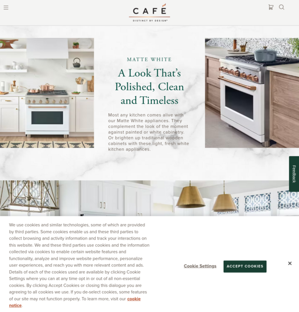 Matte White Customizable Professional Appliances | Café