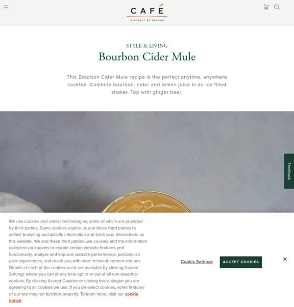 Bourbon Cider Mule Recipe | Cafe Appliances