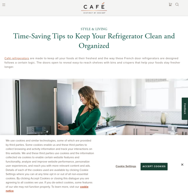Organizing Your Refrigerator & Freezer | Café Use and Care