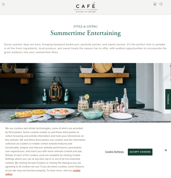 Summertime Entertaining and Recipes | Café Lifestyle