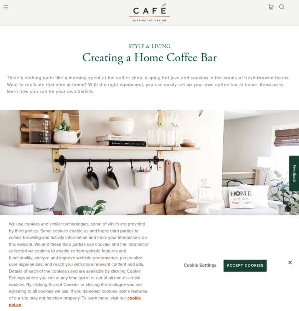 Creating a Coffee Bar at Home | Café Lifestyle