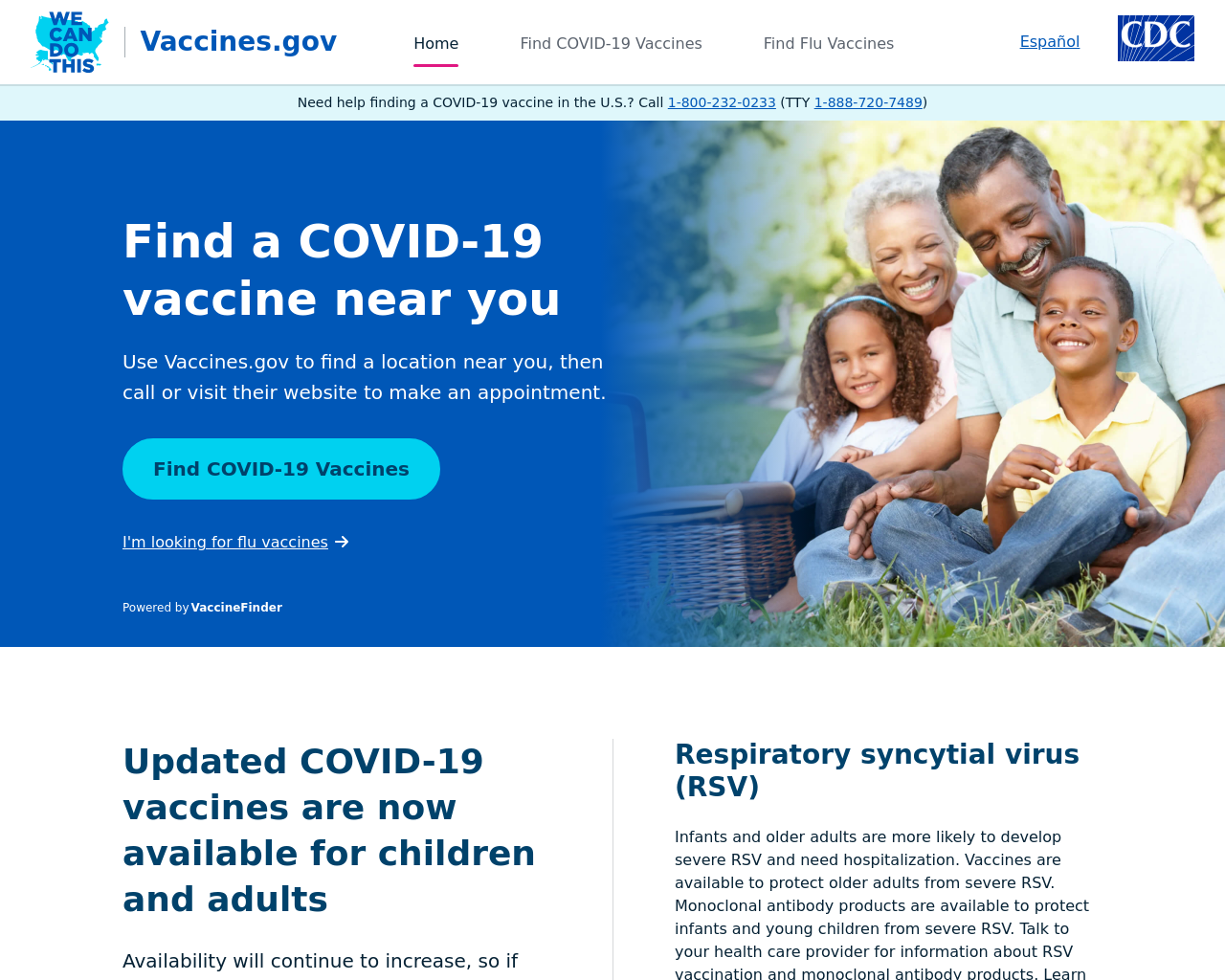 vaccinefinder.org